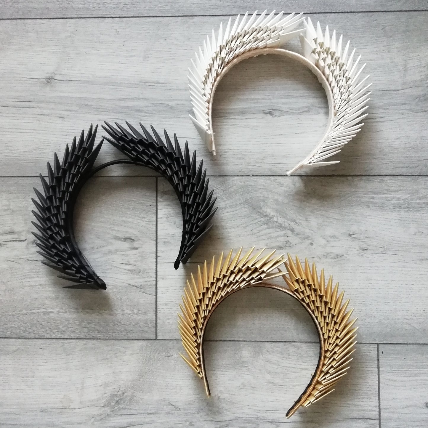 'Hestia' - Gold Origami Headpiece image 4