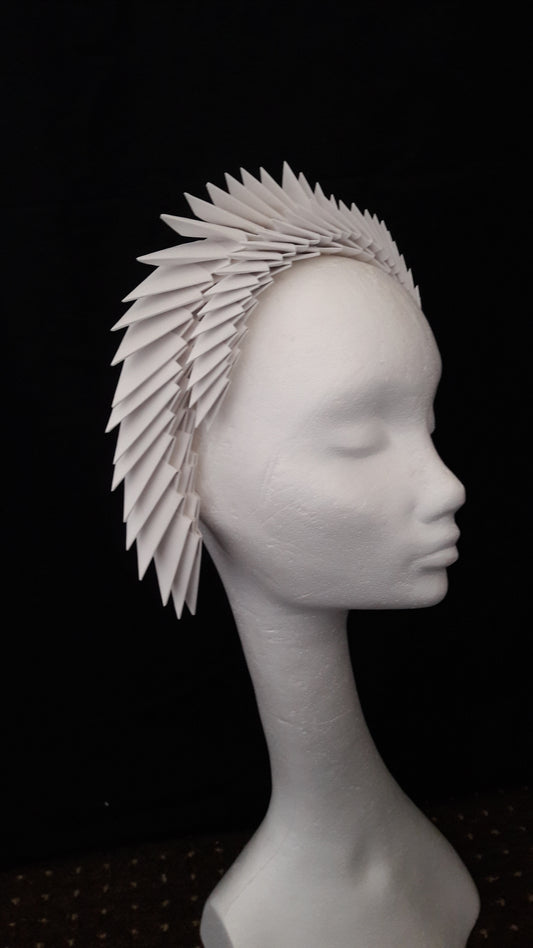 Gaia - Ivory Origami Headpiece image 1