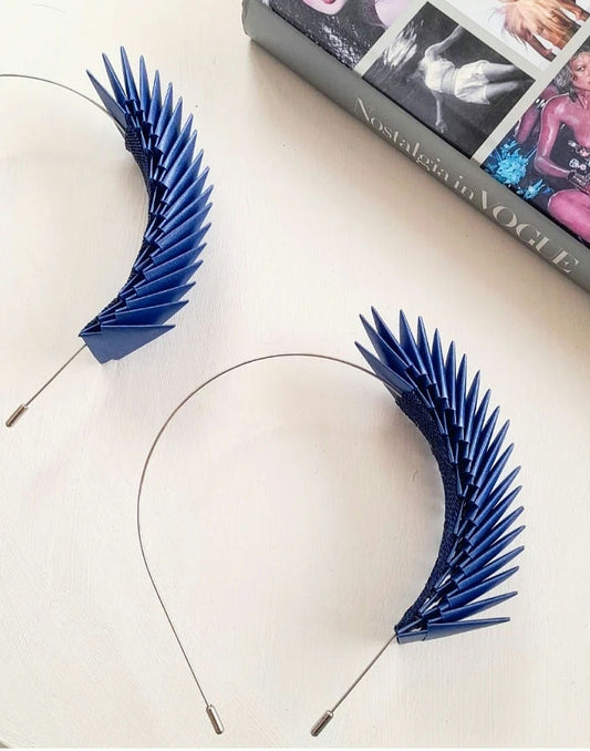 Bia Origami Headpiece - Blue image 1