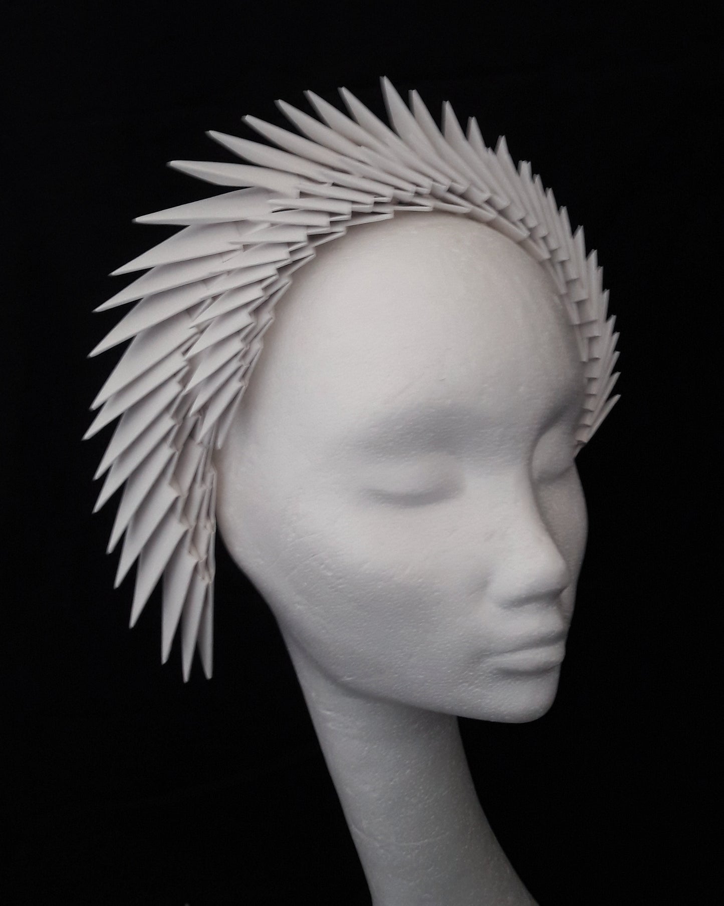 Gaia - Ivory Origami Headpiece image 11