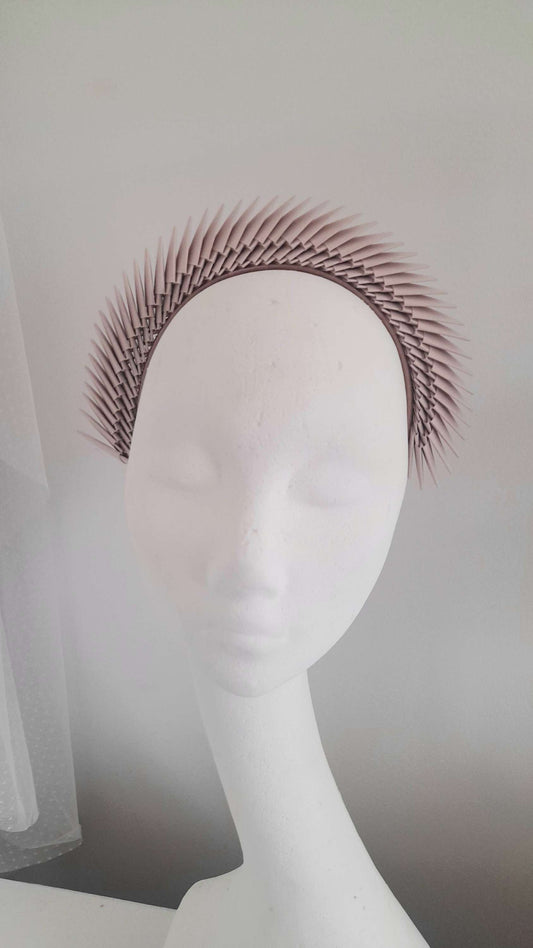 'Maia' - Rose Gold Origami Headpiece image 1
