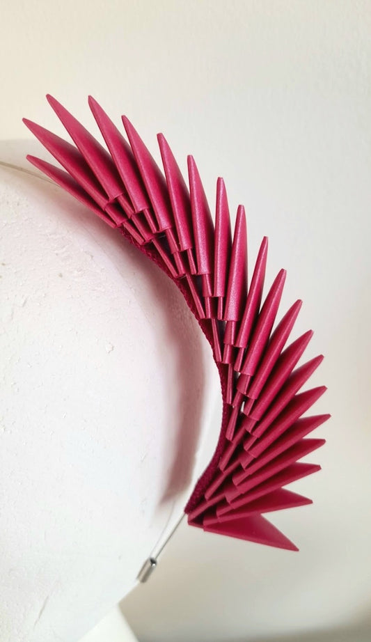 Azalea Pink Bia Origami Headpiece image 1