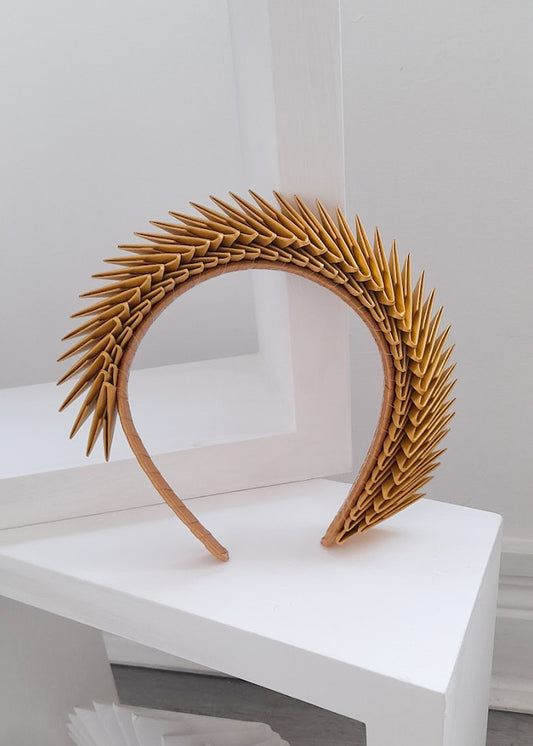 'Maia' - Gold Origami Headpiece image 1