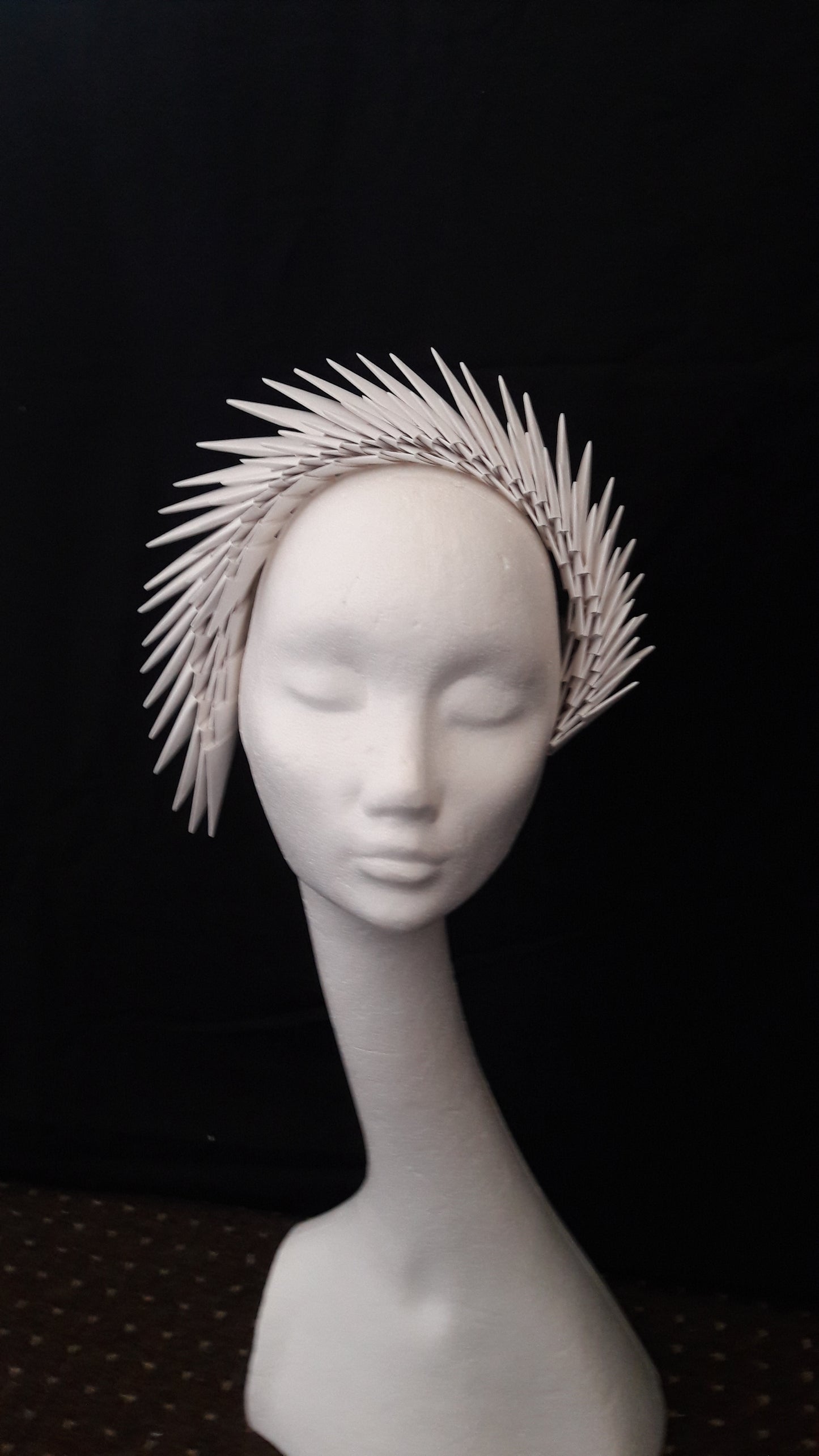 Gaia - Ivory Origami Headpiece image 0