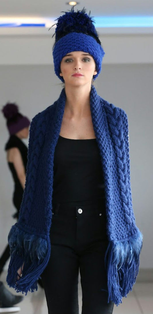 Hat & Scarf Set - Navy image 1