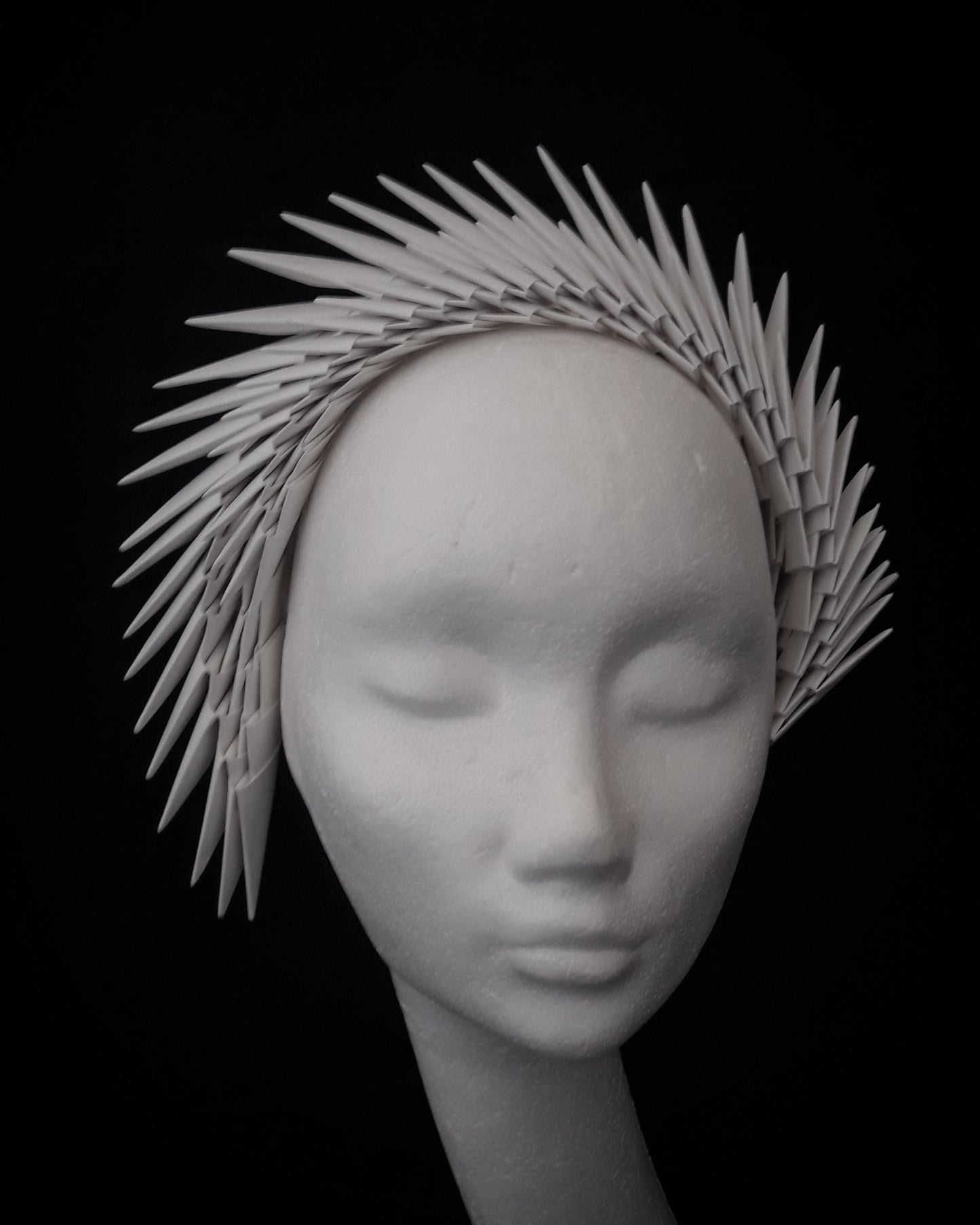 Gaia - Ivory Origami Headpiece image 9