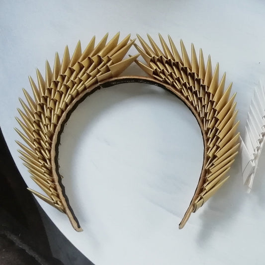 'Hestia' - Gold Origami Headpiece image 1