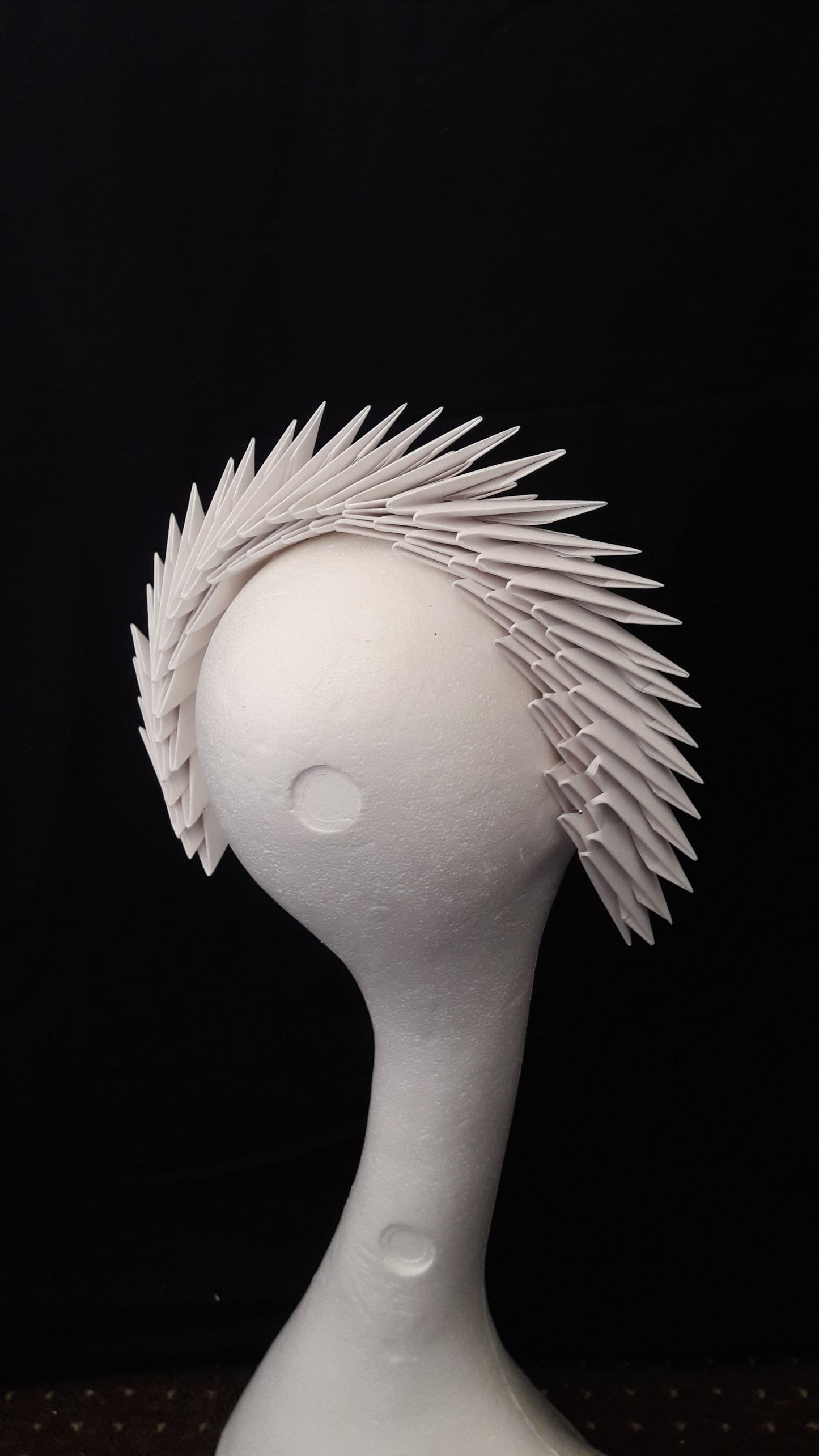 Gaia - Ivory Origami Headpiece image 5