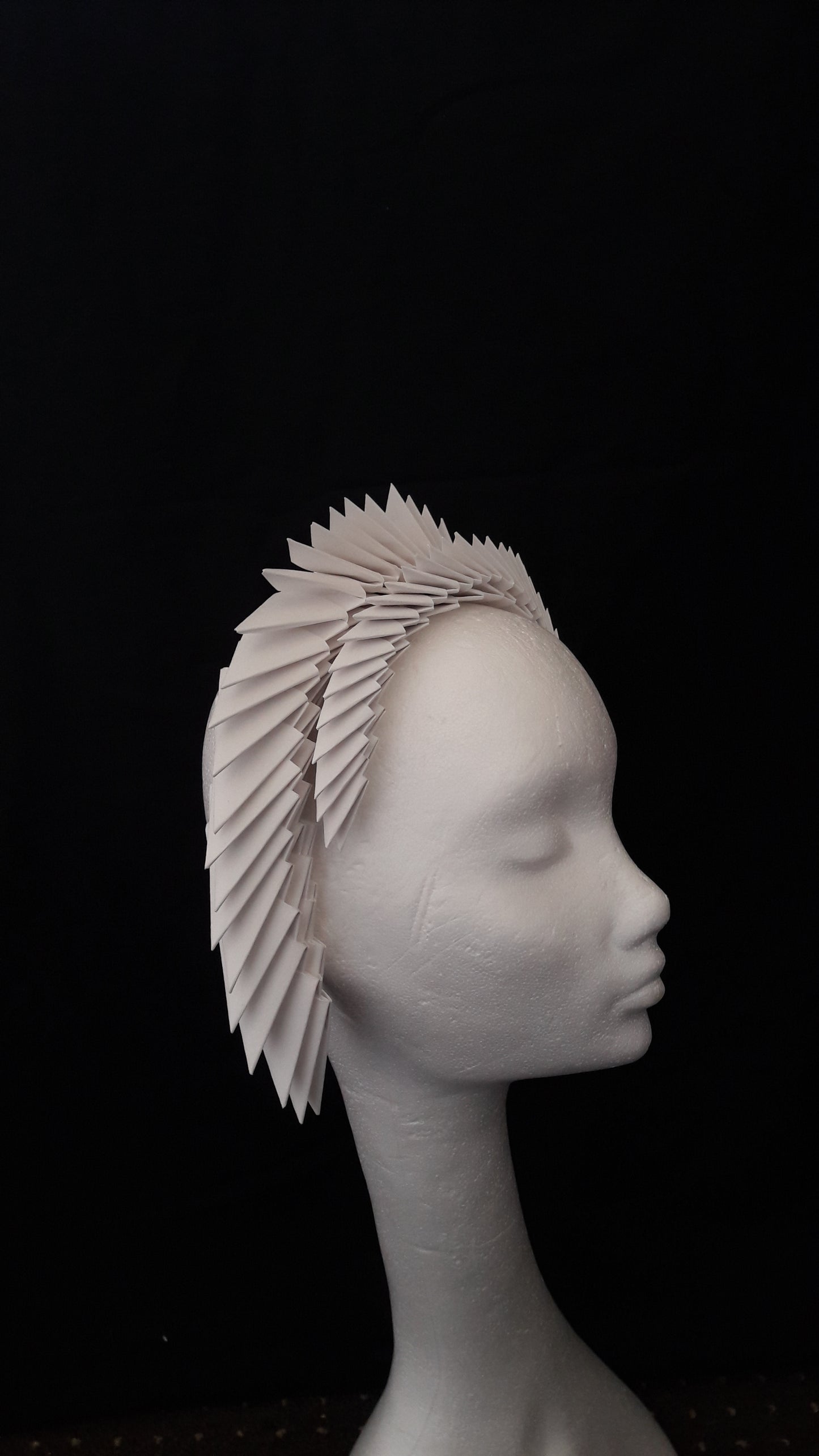 Gaia - Ivory Origami Headpiece image 7