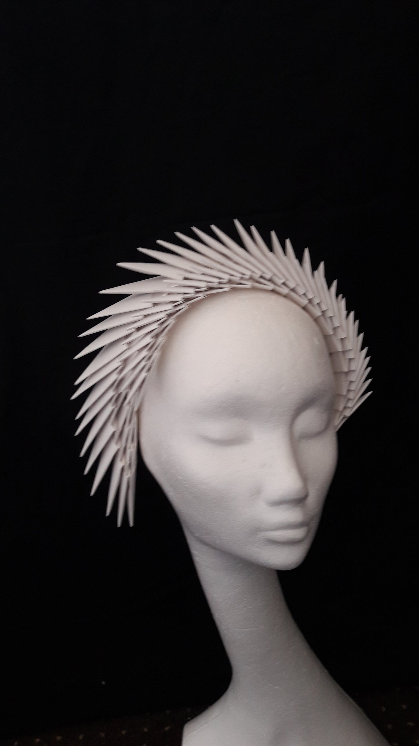 Gaia - Ivory Origami Headpiece image 8