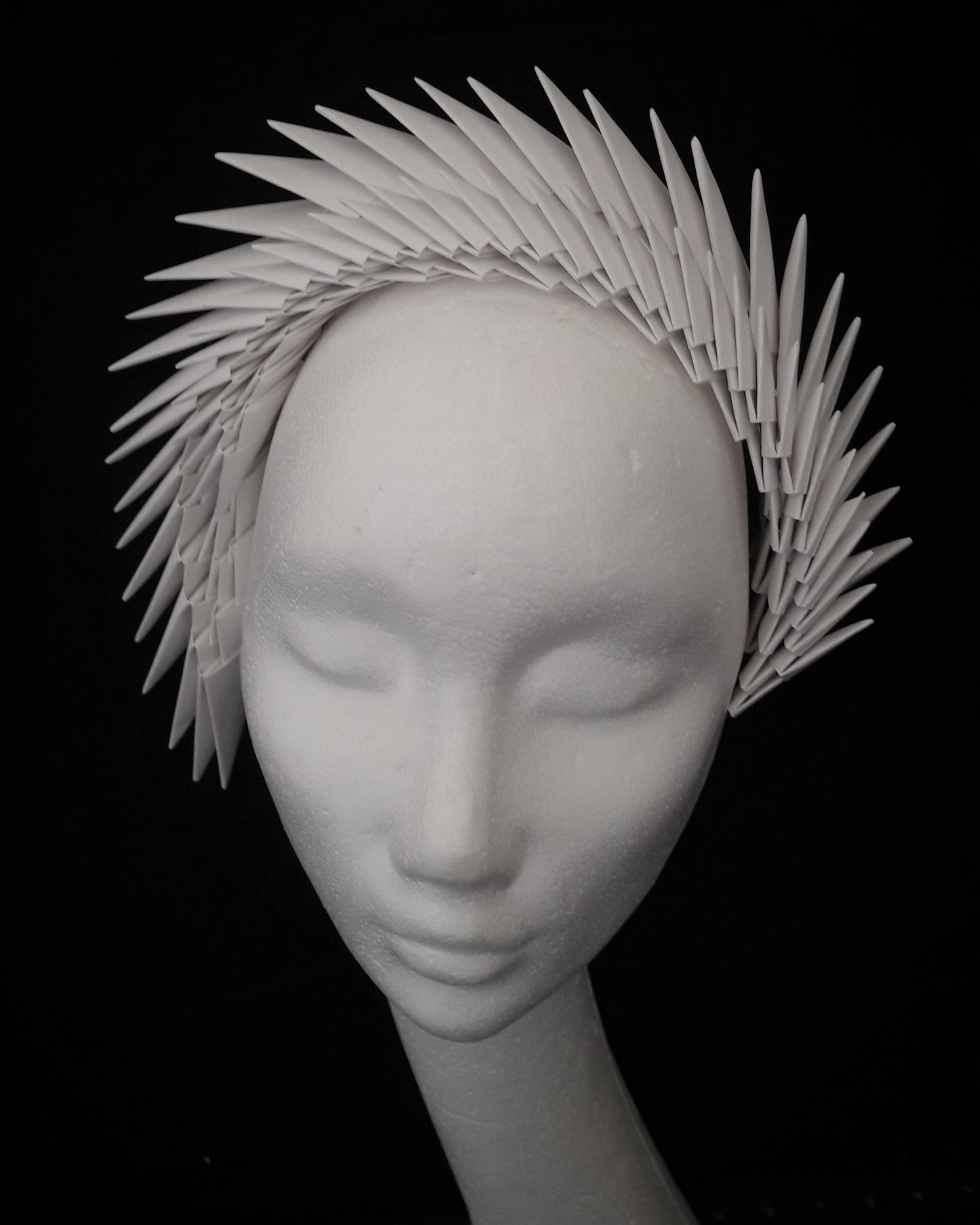 Gaia - Ivory Origami Headpiece image 10