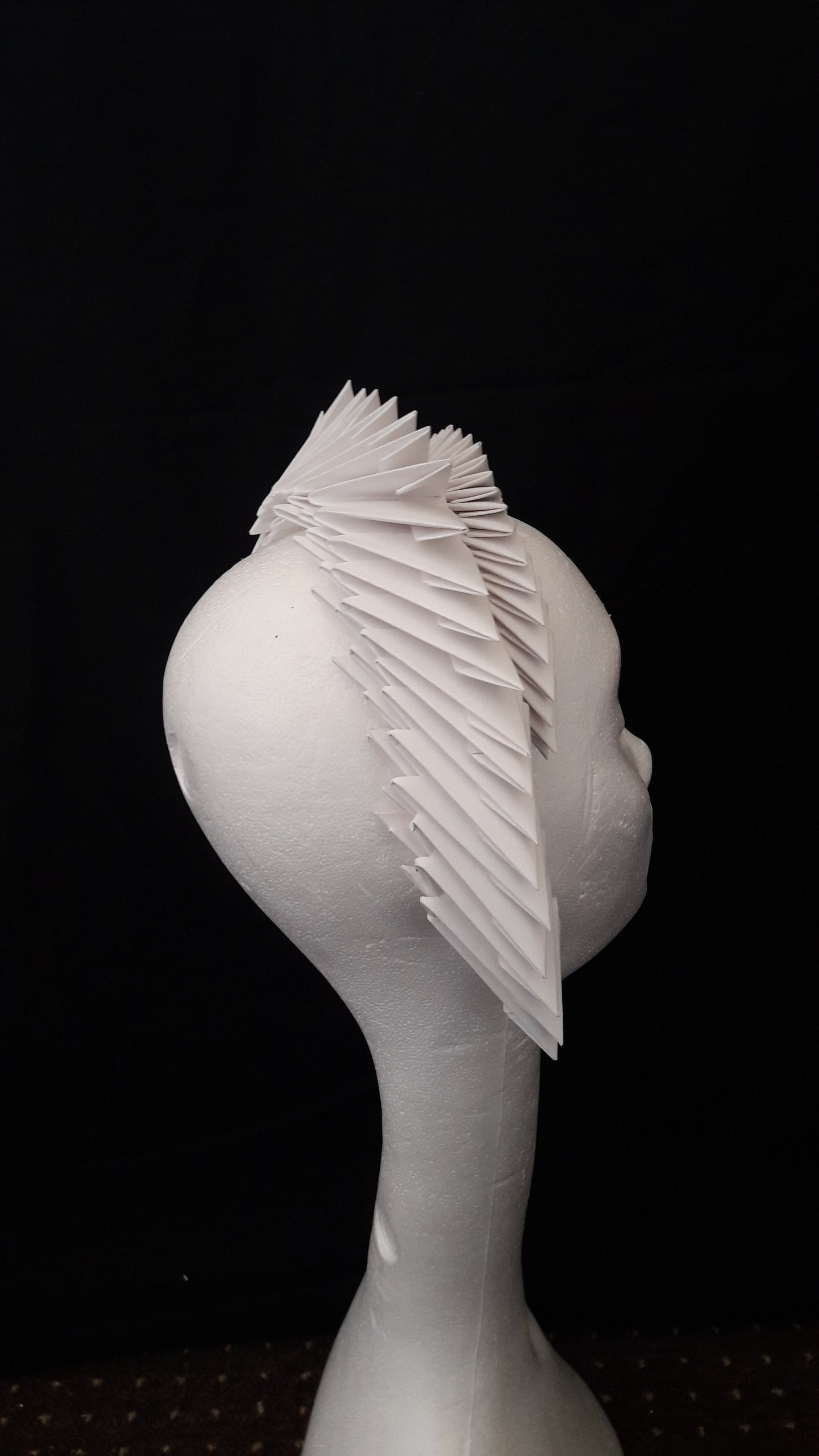 Gaia - Ivory Origami Headpiece image 6