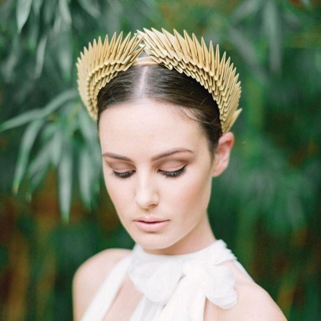 'Hestia' - Gold Origami Headpiece image 0
