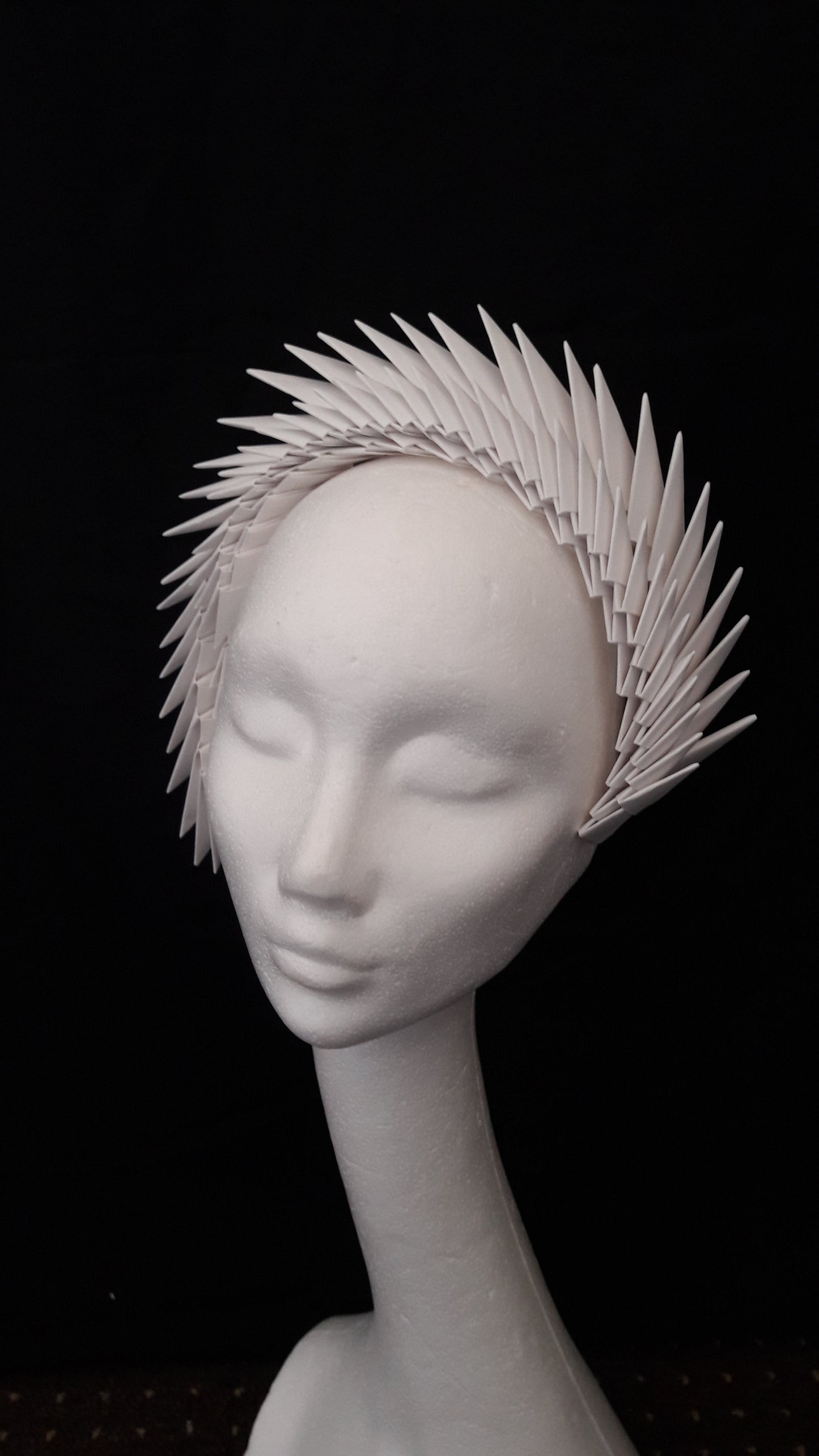 Gaia - Ivory Origami Headpiece image 2
