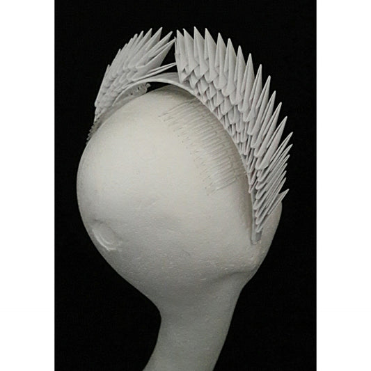 Hestia White Origami Headpiece image 1