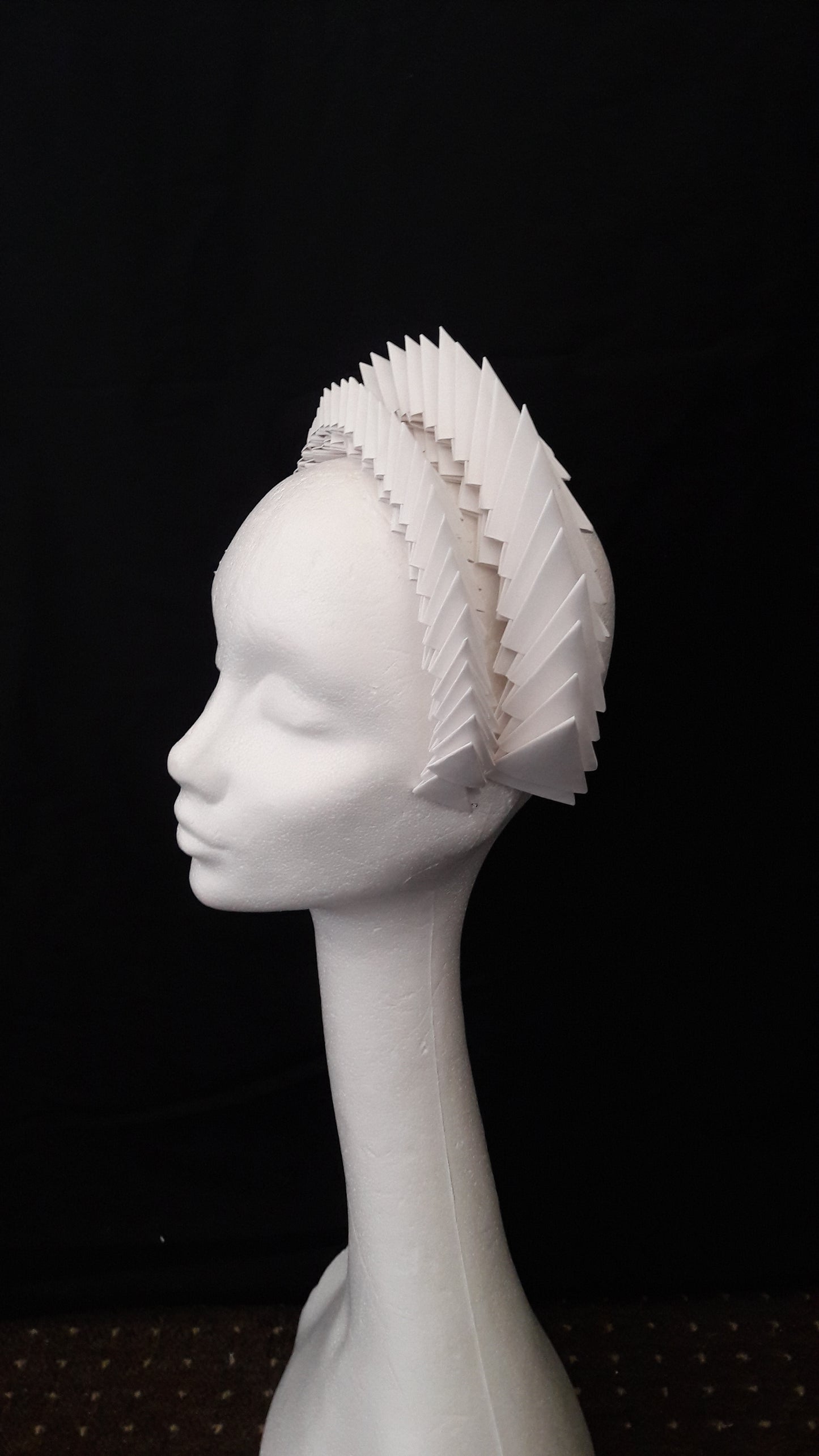 Gaia - Ivory Origami Headpiece image 3