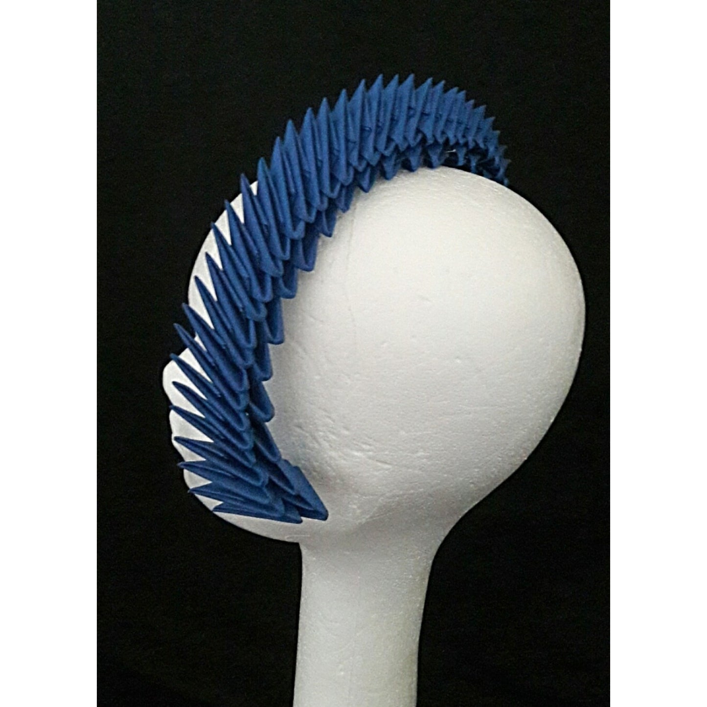 'Aslaug' Blue Origami Headpiece image 4
