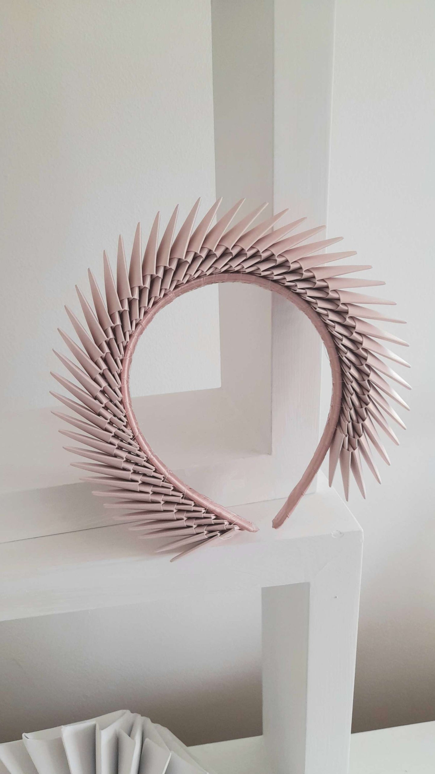 'Maia' - Rose Gold Origami Headpiece image 0