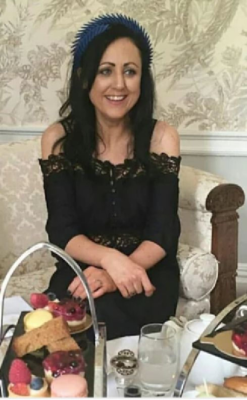 Aslaug - Blue Origami Headpiece image 1