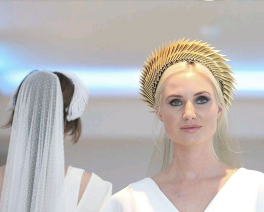 Gaia - Gold Origami Headpiece image 1