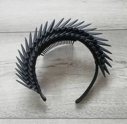 Maia - Black Origami Headpiece  image 7