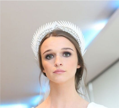Hestia - Ivory Origami Headpiece image 0