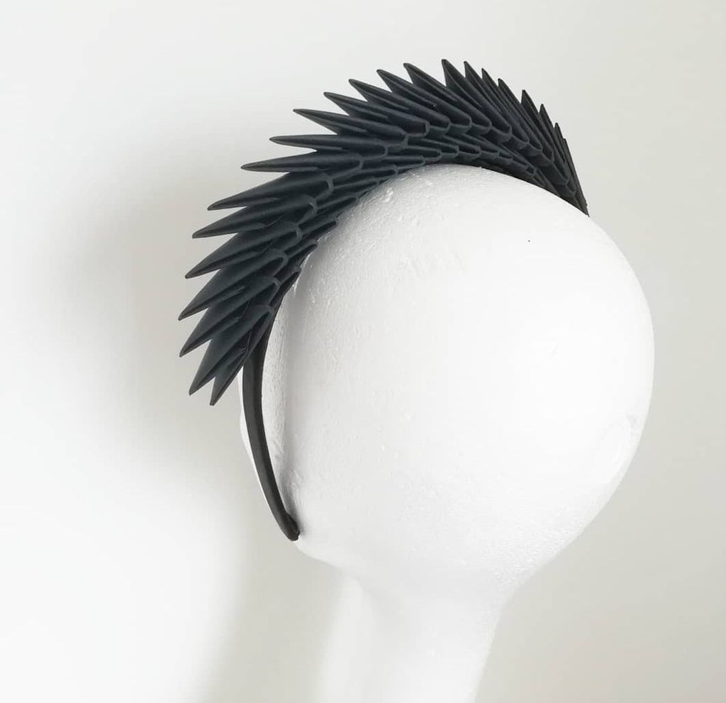 Maia - Black Origami Headpiece  image 2