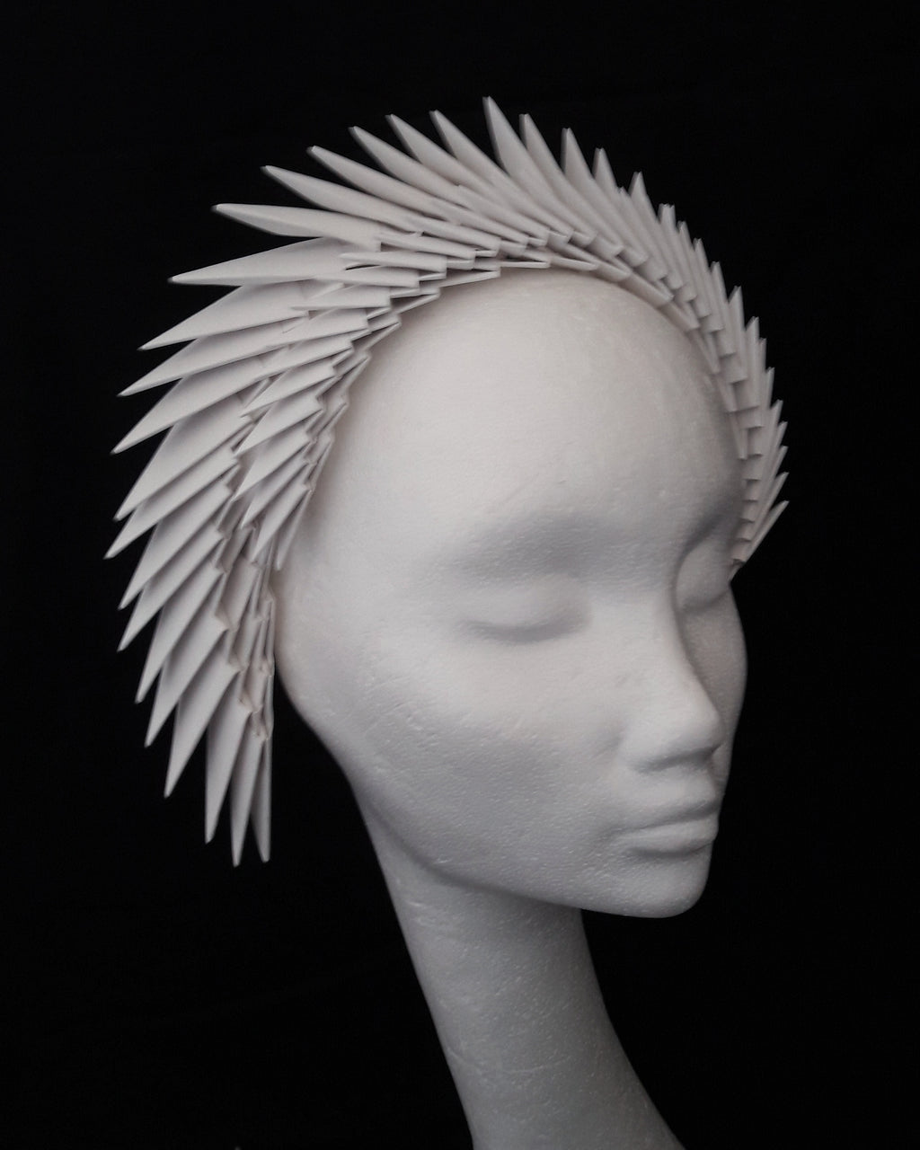 Gaia - Ivory Origami Headpiece image 11