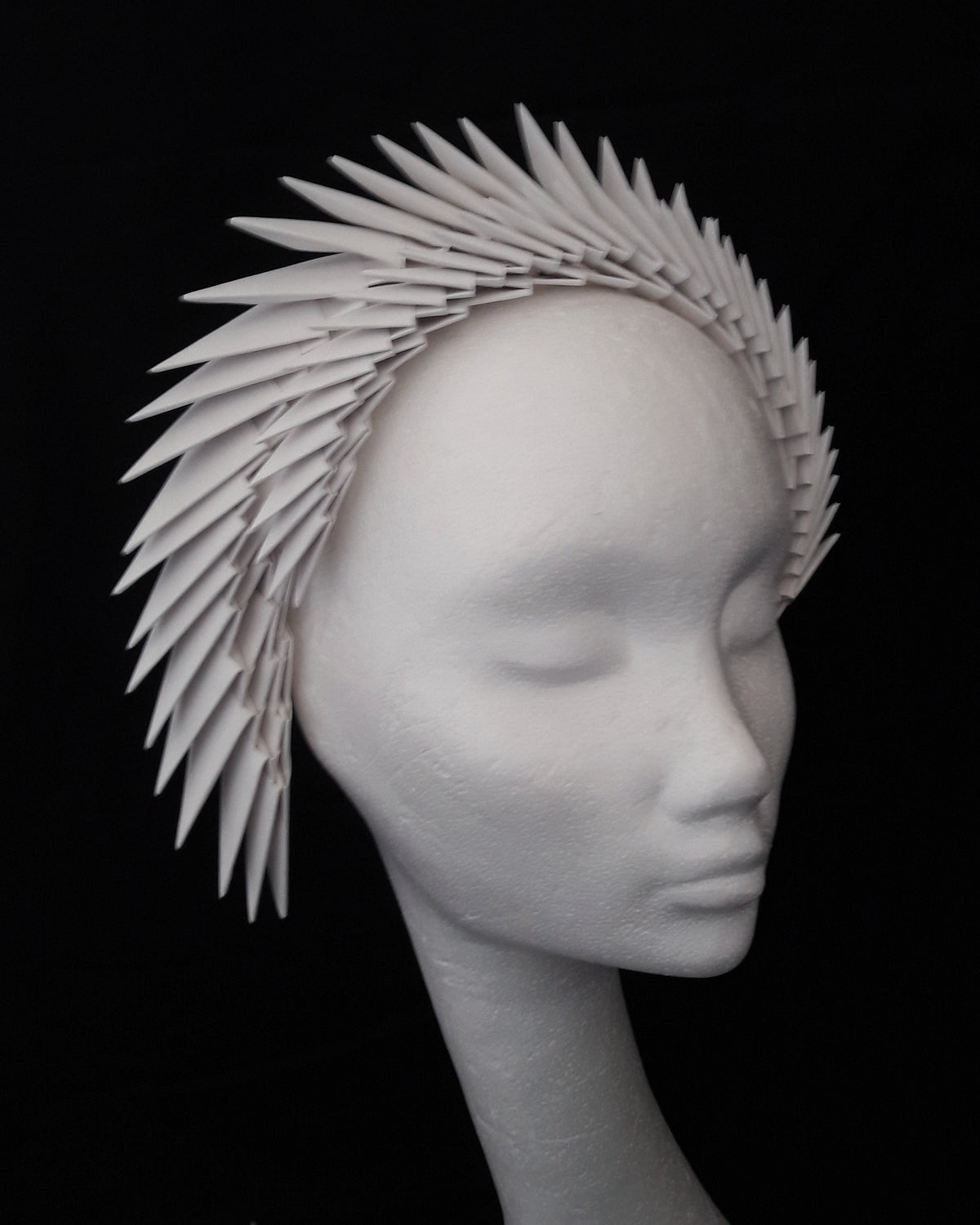 Gaia - Ivory Origami Headpiece image 11