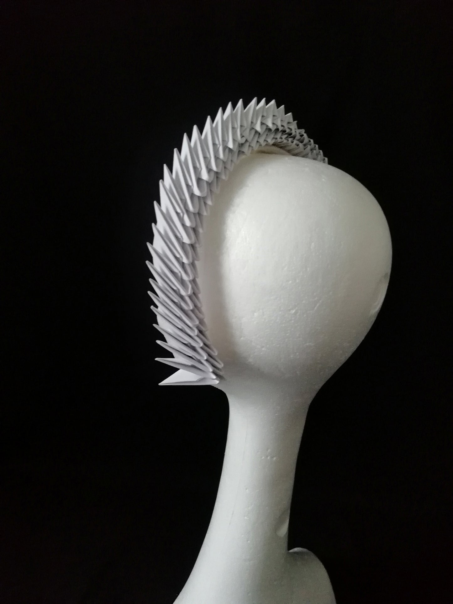 Aslaug -  White Origami Headpiece image 5