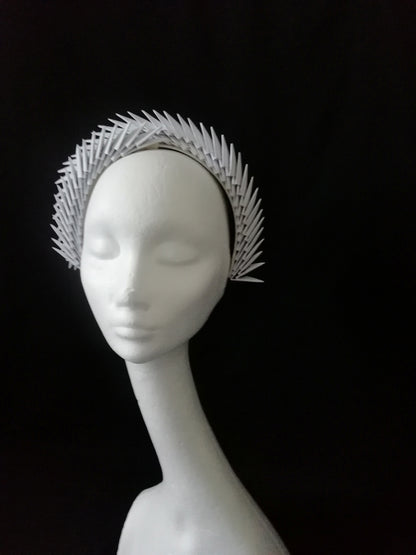 Aslaug Ivory Origami Headpiece image 4
