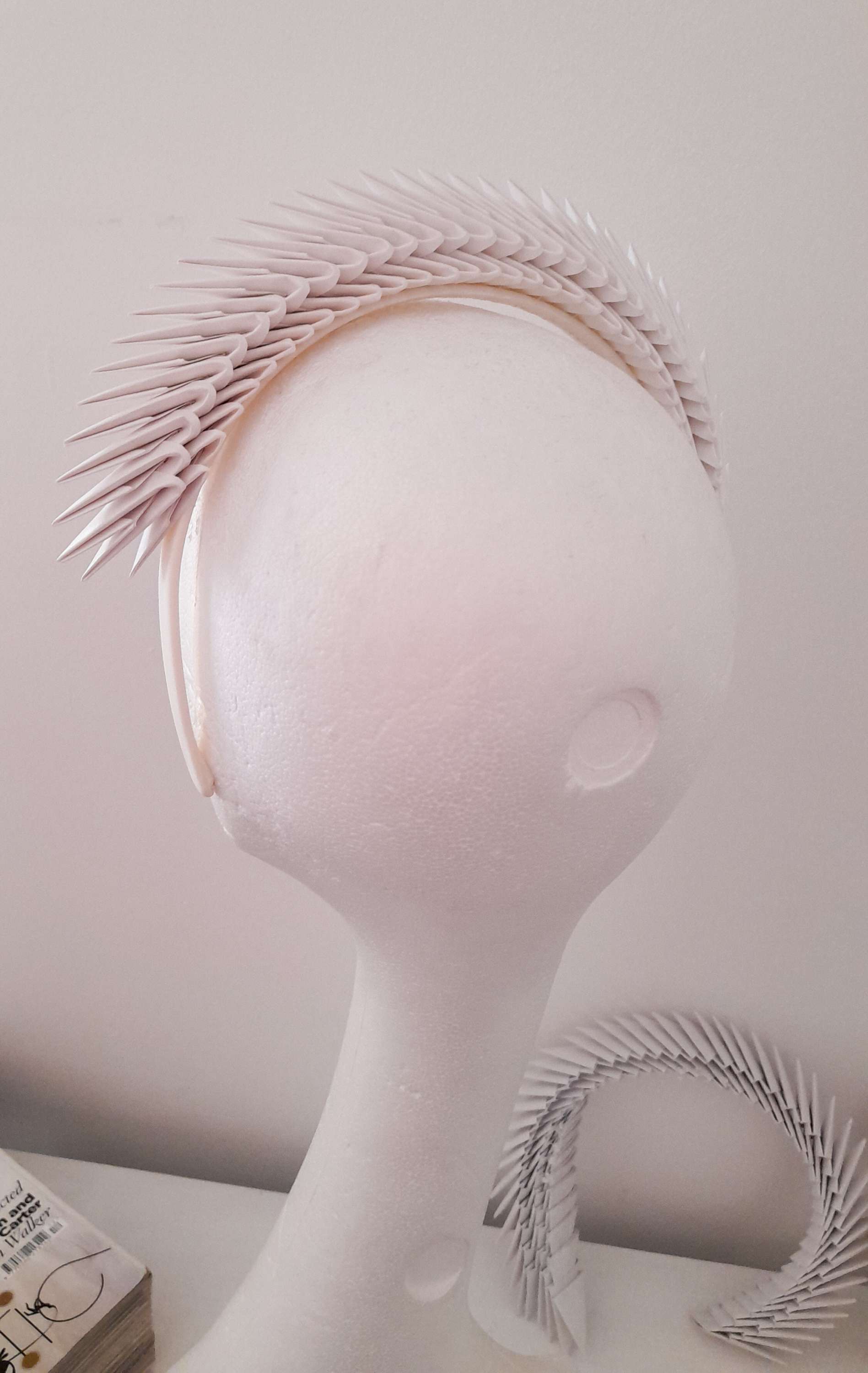 'Maia' - Ivory Origami Headpiece image 2