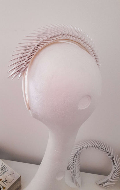 'Maia' - Ivory Origami Headpiece image 2