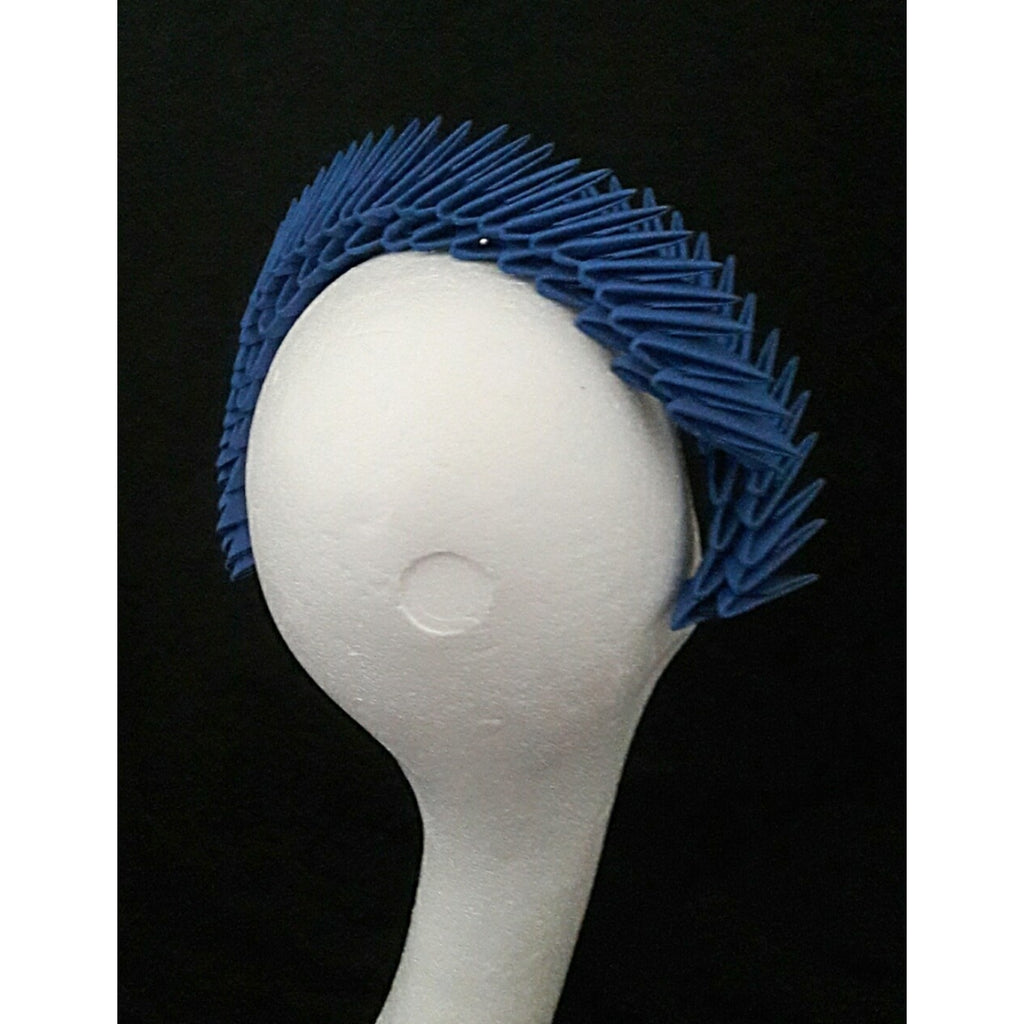 'Aslaug' Blue Origami Headpiece image 3