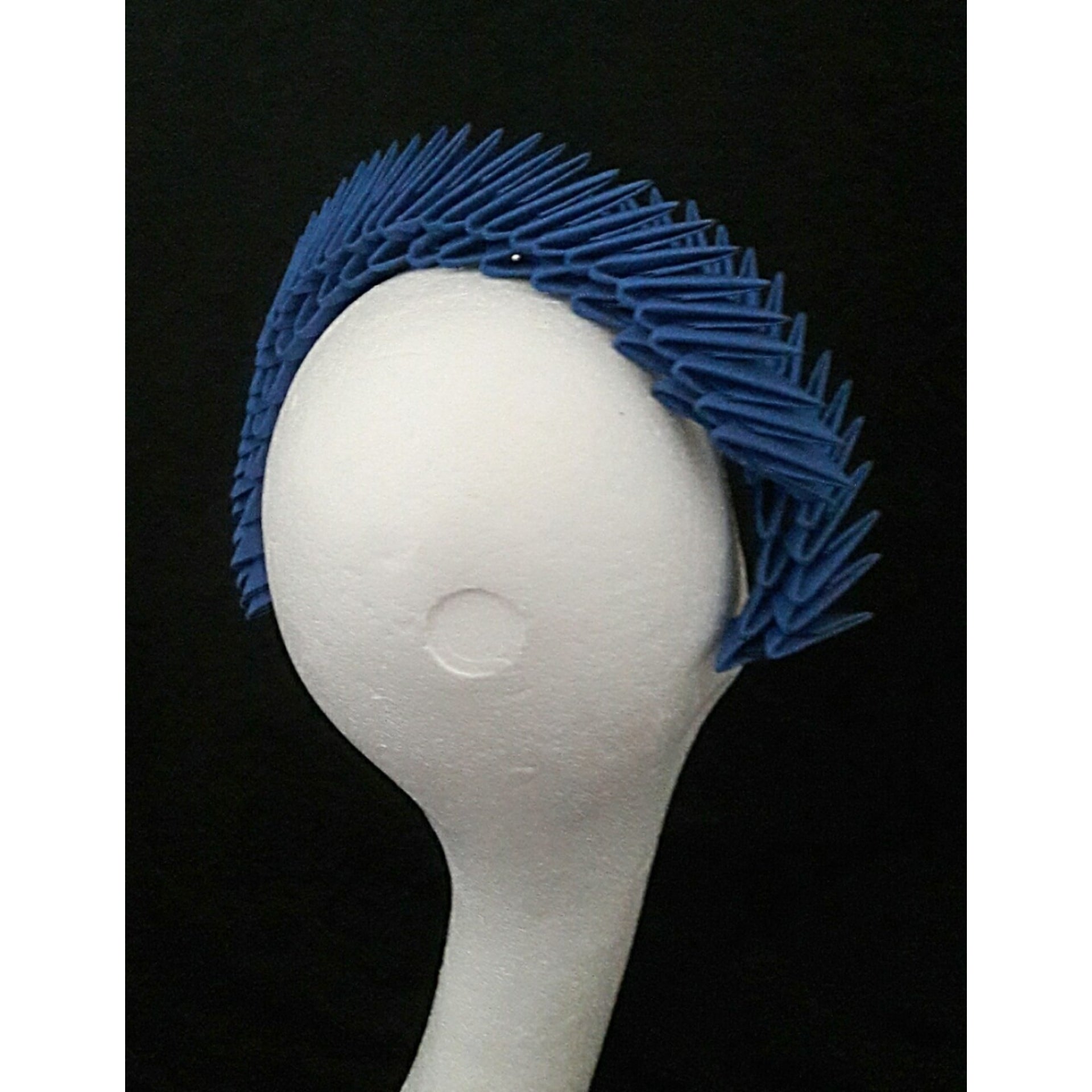 'Aslaug' Blue Origami Headpiece image 3