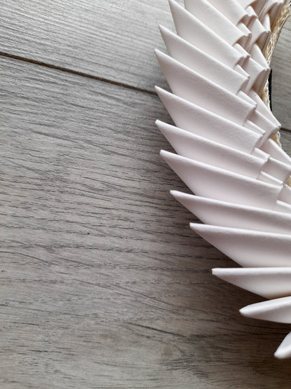'Bia' Origami Headpiece - White image 2