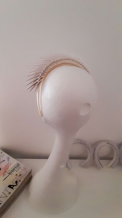 'Maia' - Ivory Origami Headpiece image 3