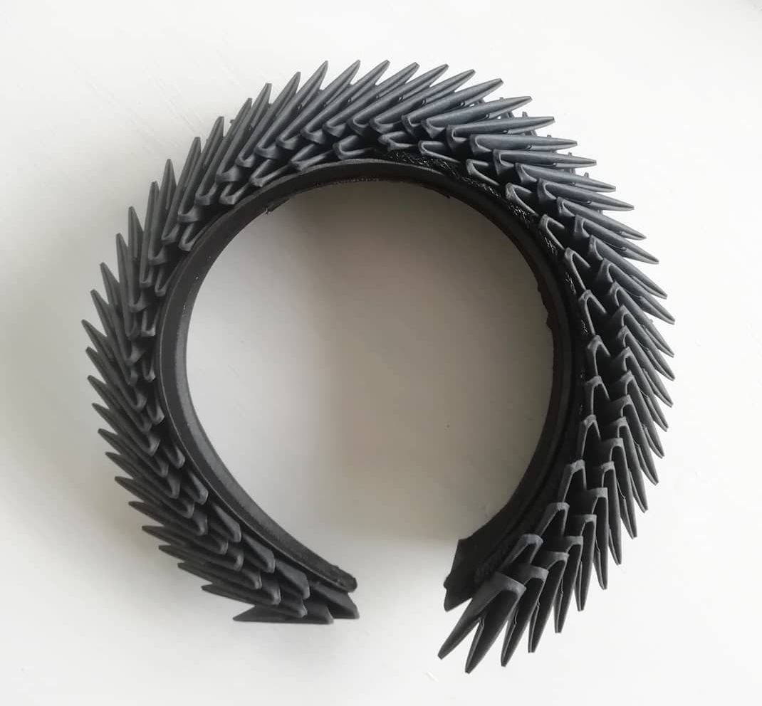 Aslaug - Black Origami Headpiece image 2