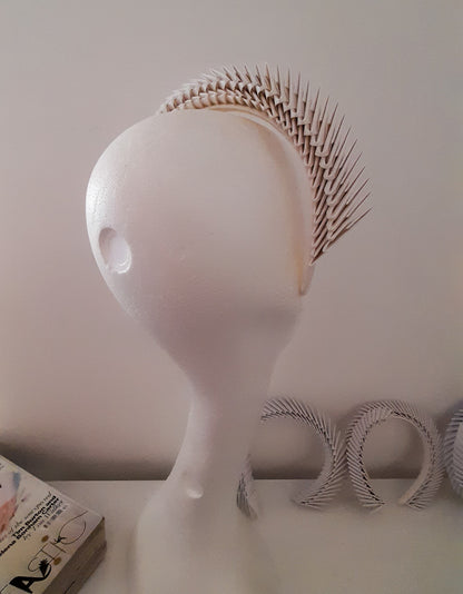 'Maia' - Ivory Origami Headpiece image 5
