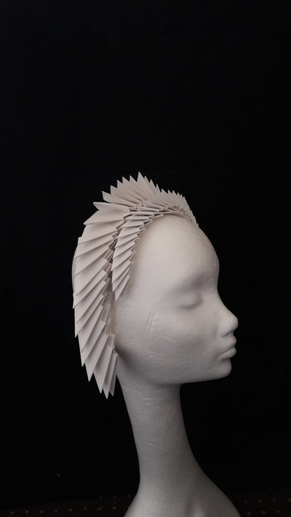 Gaia - Ivory Origami Headpiece image 7