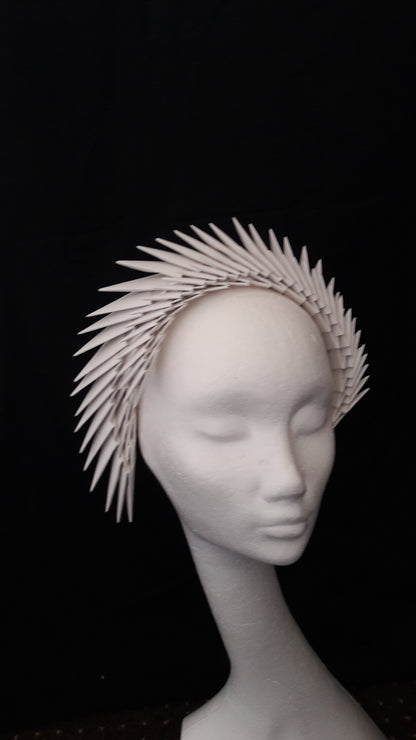 Gaia - Ivory Origami Headpiece image 8