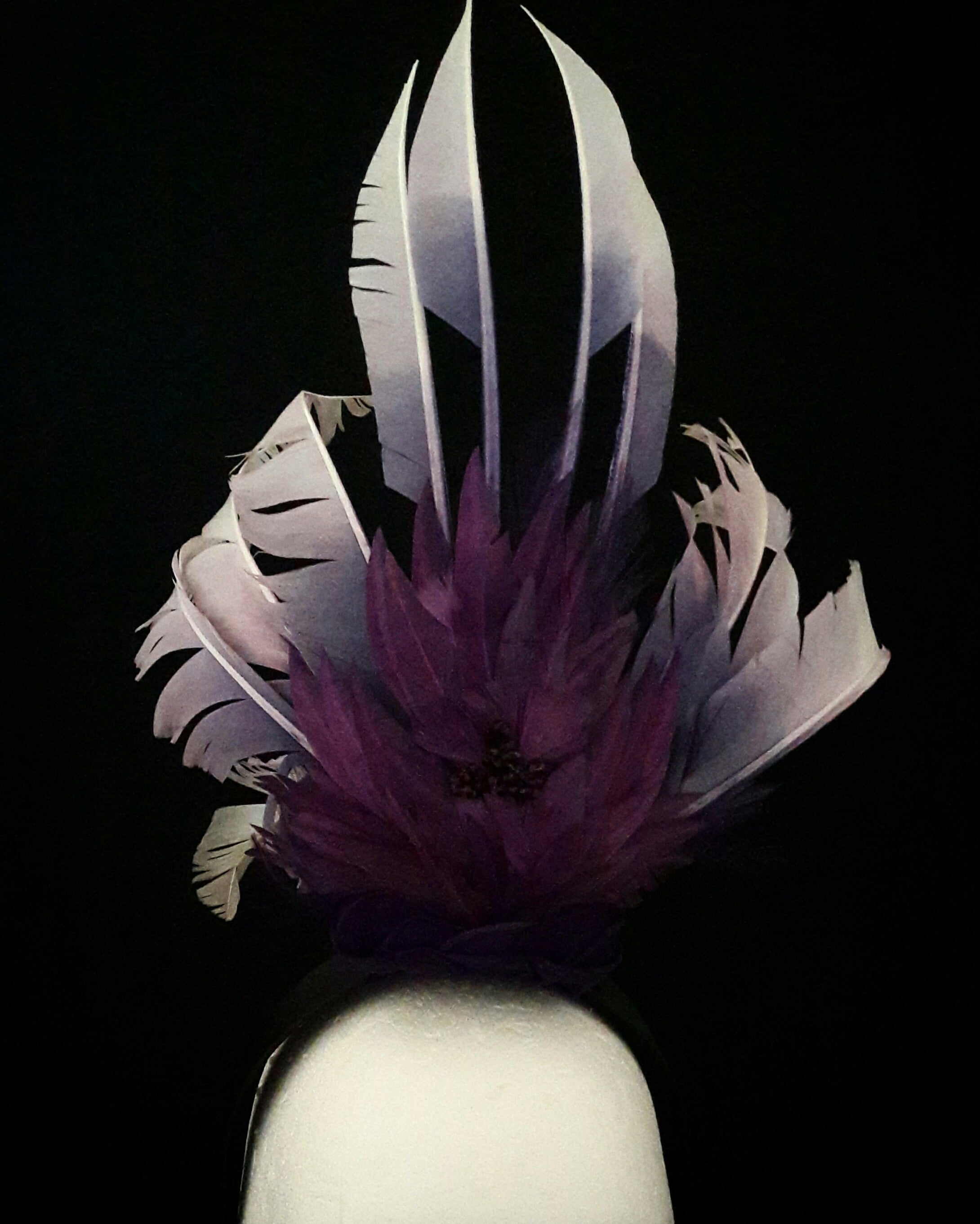 'Torunn' Feather Headpiece with Swarovski Crystals image 5