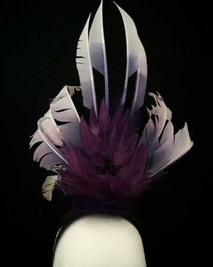 'Torunn' Feather Headpiece with Swarovski Crystals image 5