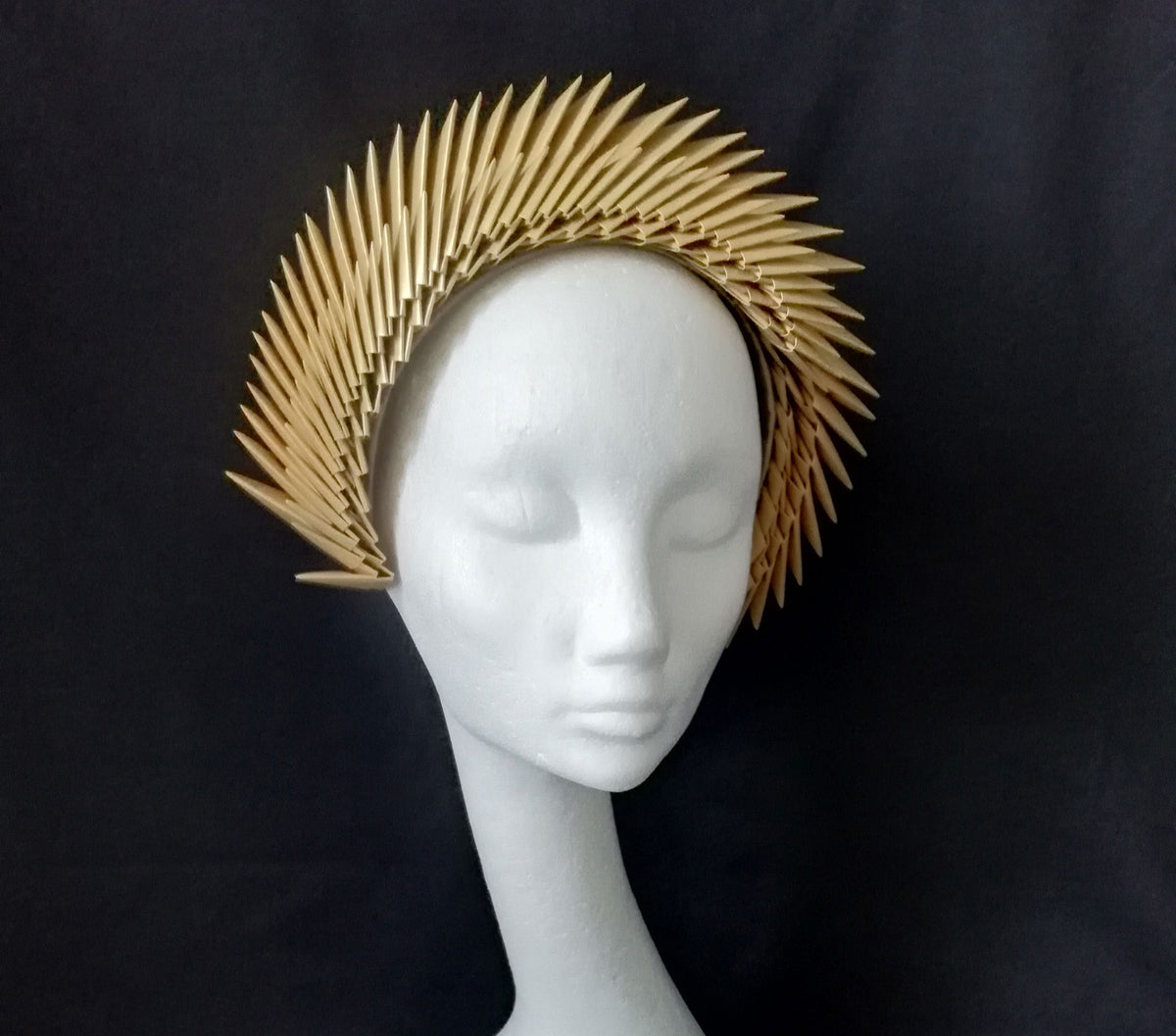 Gaia - Gold Origami Headpiece image 2
