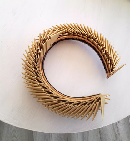 Aslaug - Gold Origami Headpiece image 0