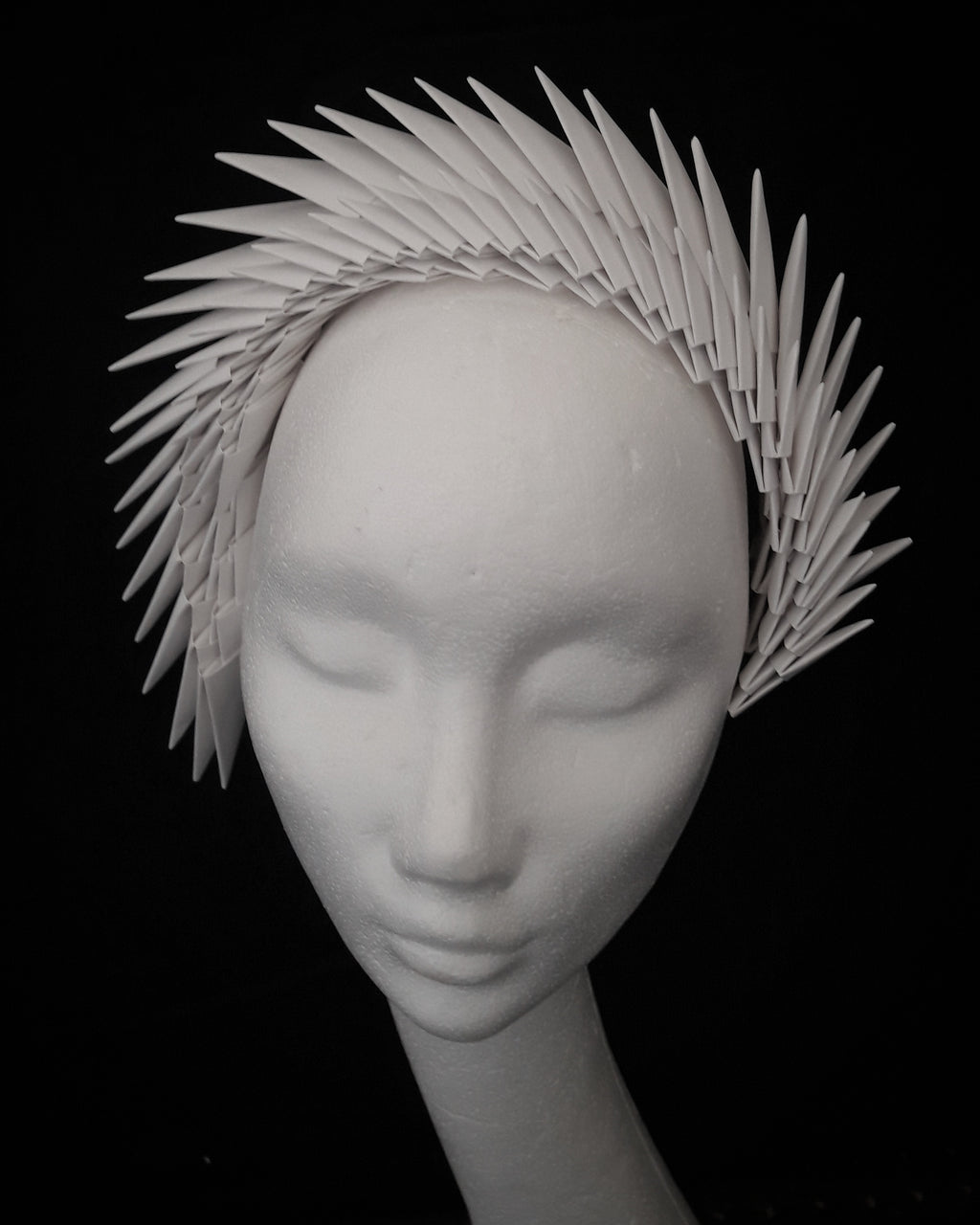 Gaia - Ivory Origami Headpiece image 10