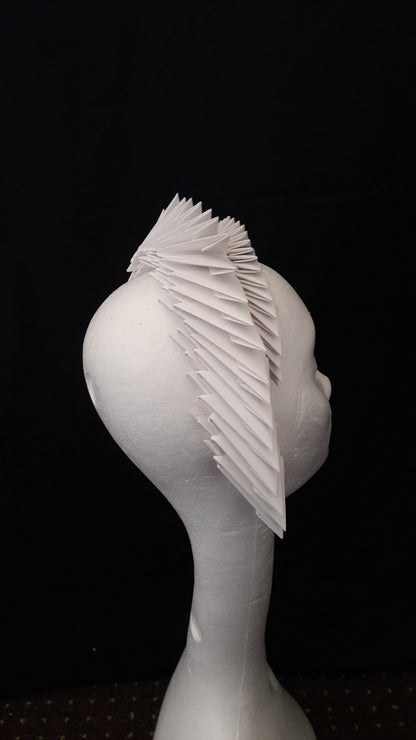 Gaia - Ivory Origami Headpiece image 6