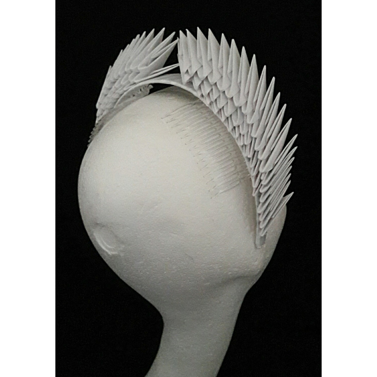 Hestia White Origami Headpiece image 1