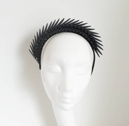 Maia - Black Origami Headpiece  image 0