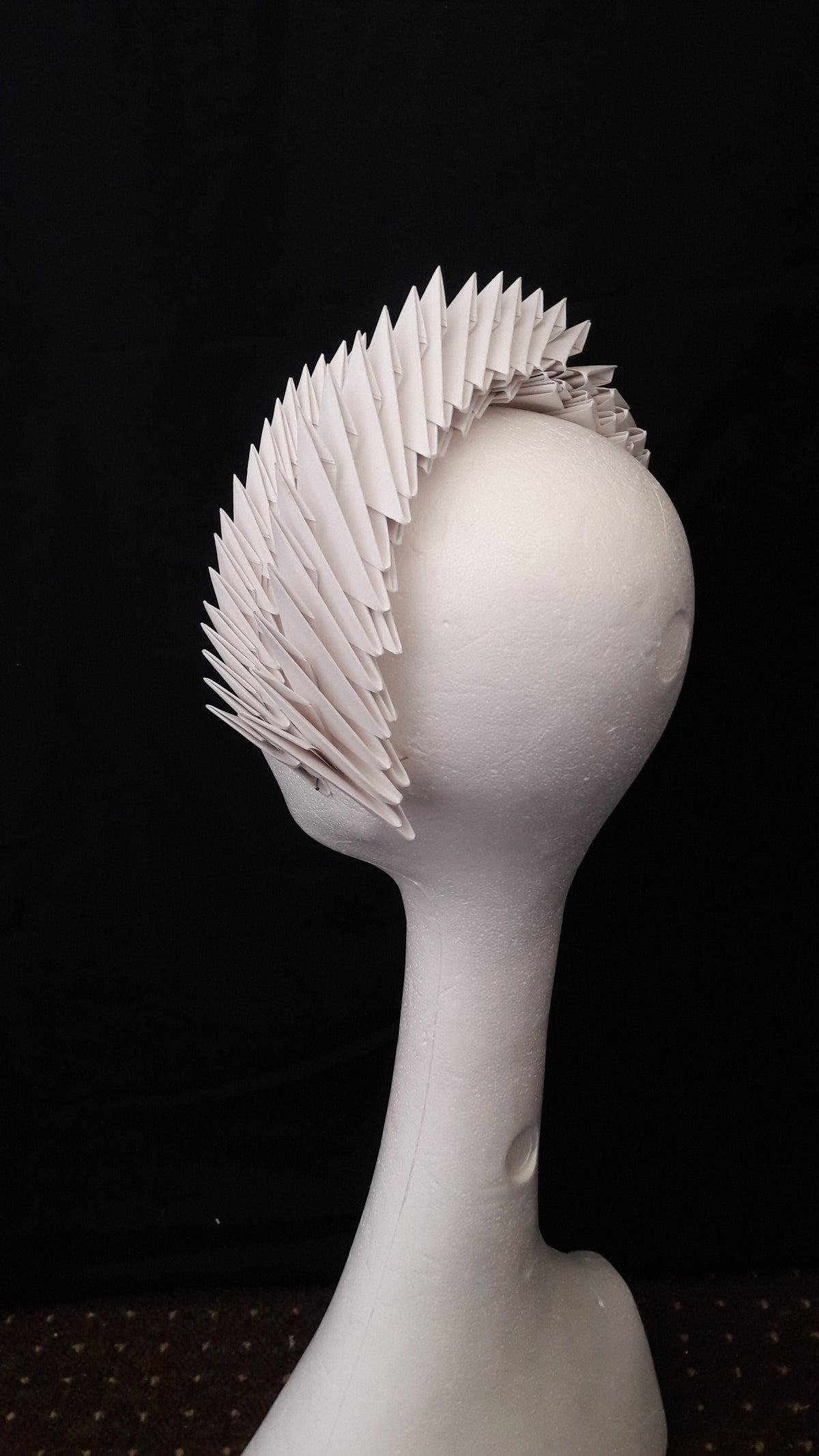 Gaia - Ivory Origami Headpiece image 4